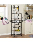 Стелаж 5 рафта за съхранение кухня и баня